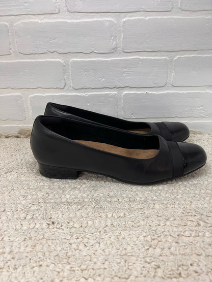 Shoe Size 10 Clarks Black Flats
