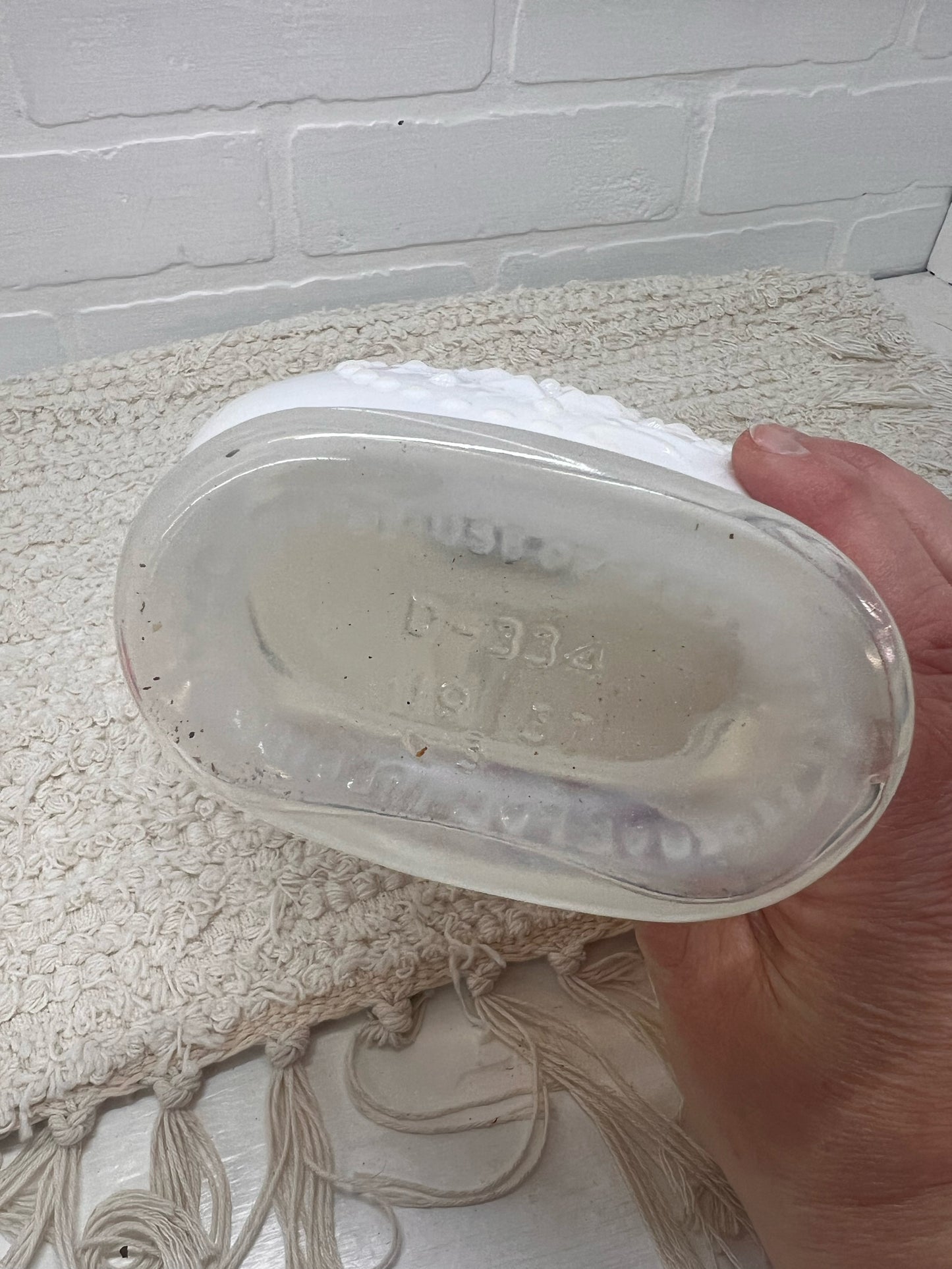 Jim Beam 1950's Milk Glass Decanter