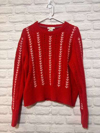 Size L Boden Red & White Sweater