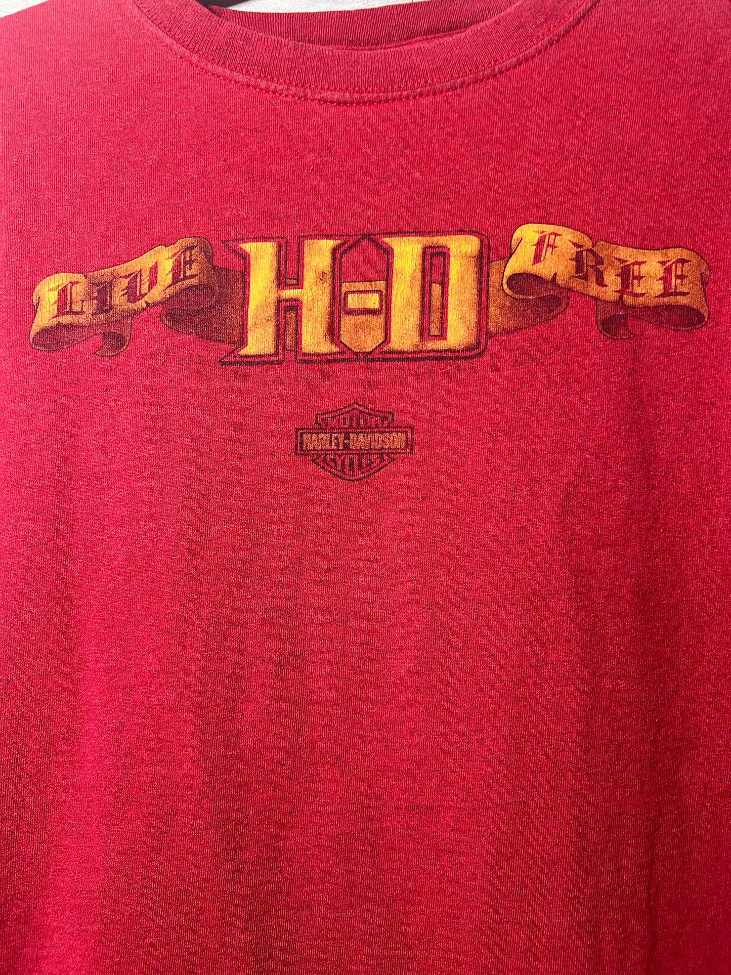 Harley-Davidson Size X-Large Red T-Shirt - Men's