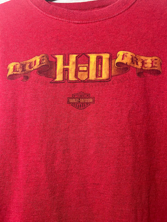 Harley-Davidson Size X-Large Red T-Shirt - Men's