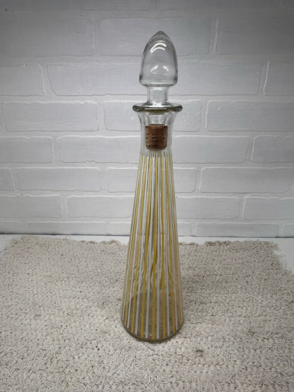 Old Kentucky Tavern MCM Striped Genie Bottle Decanter
