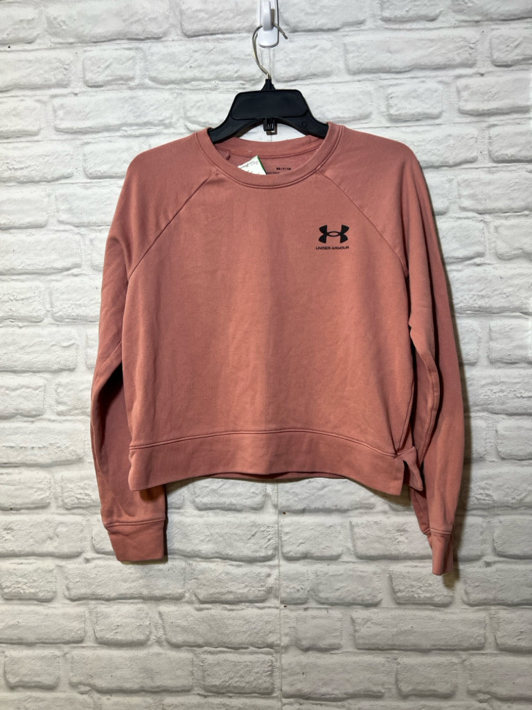 Size S Under Armour cropped pink sweatshirt