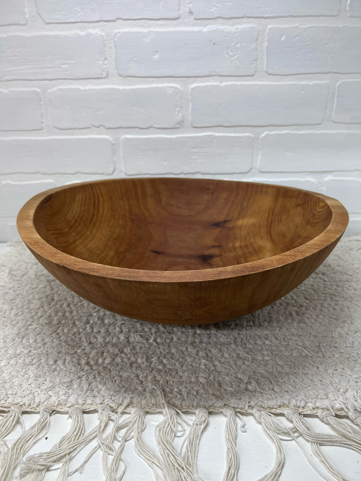 Large Hard Wood Clarendon Vermont Bowl