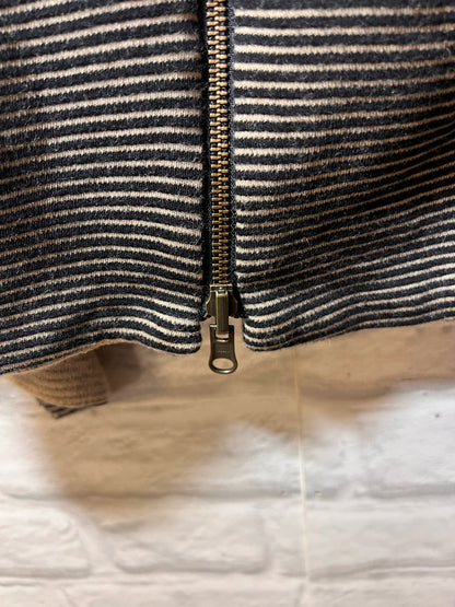 Size M Parsley & Sage striped longline vest