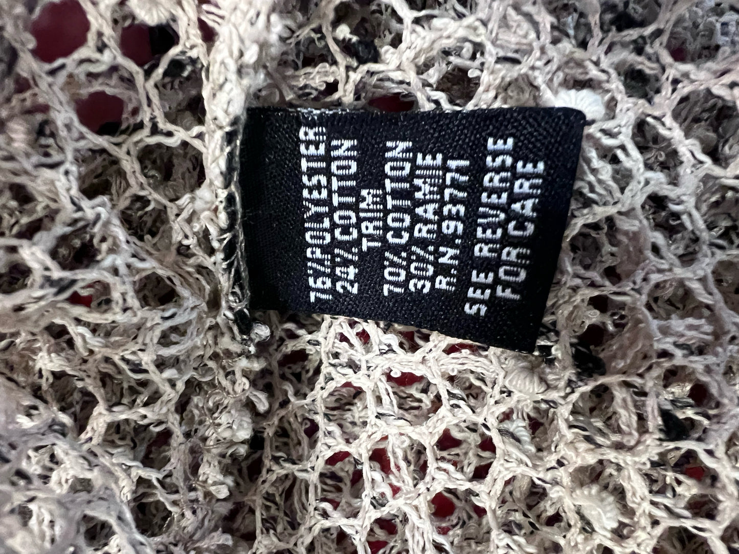 Size M kaktus Open Knit Light Brown Cardigan