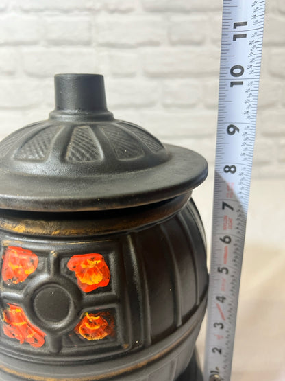McCoy potbelly stove cookie jar, vintage