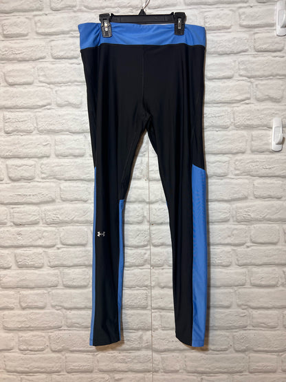 Under Armour Size L Blue & Black Compression Leggings