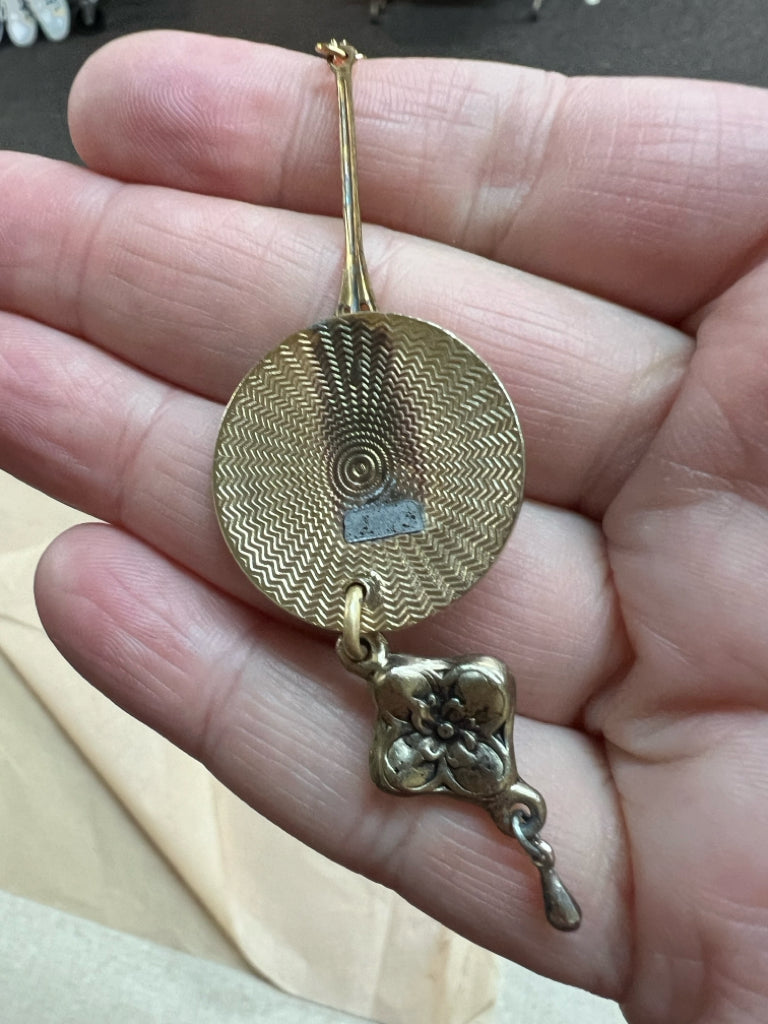 Upcycled necklace made from vintage brass