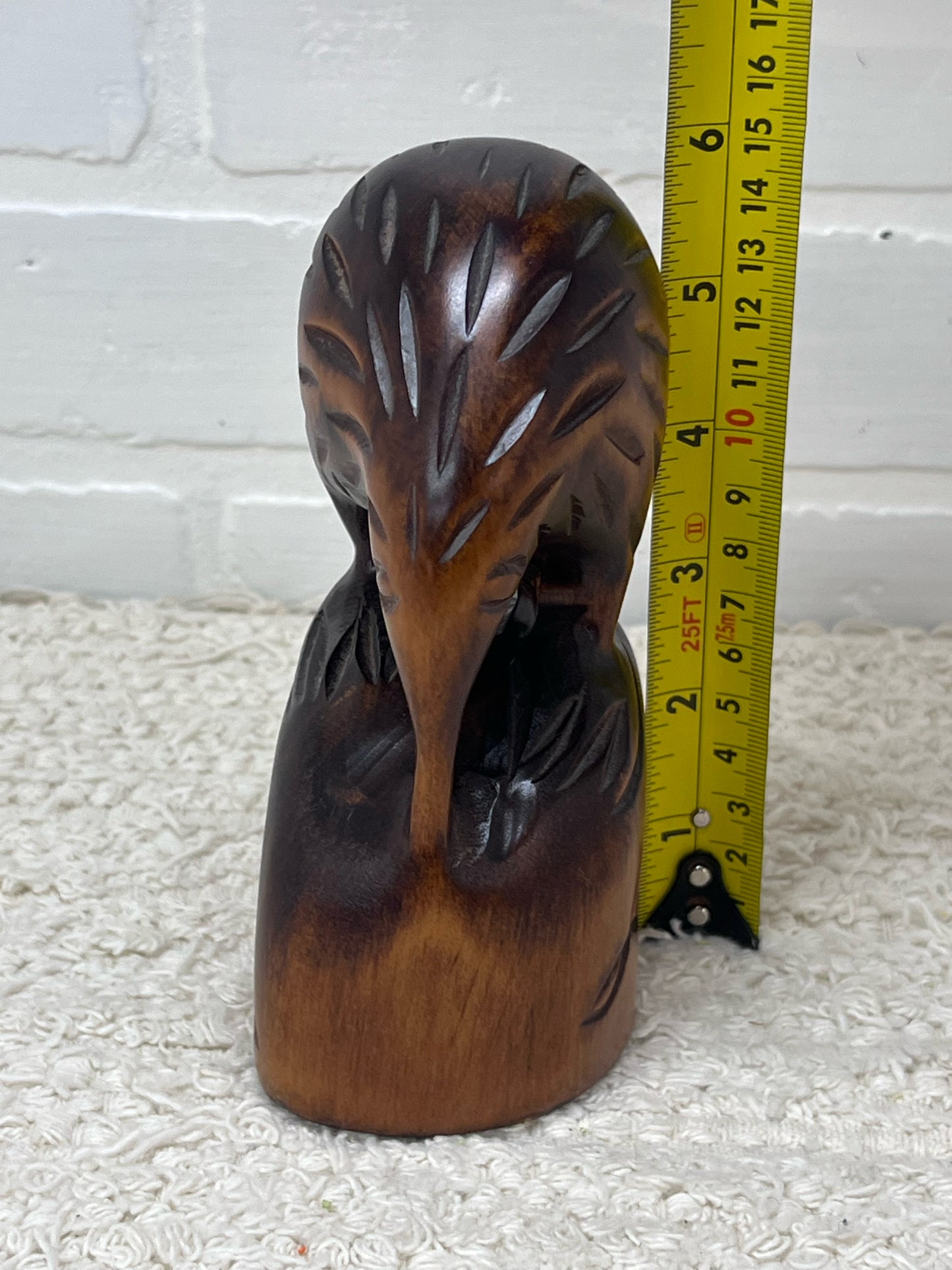 Hand Carved Wood Kiwi Bird