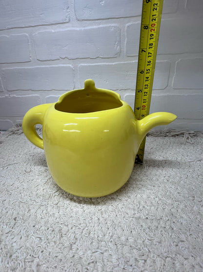 Haeger Yellow Window Sill Flower Pot Shaped Like Teapot