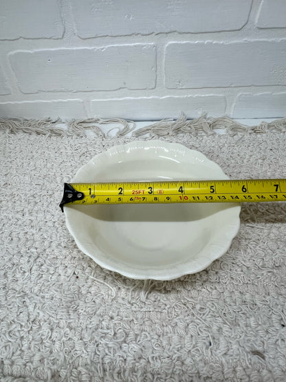 set of 6 custard glass cereal bowls