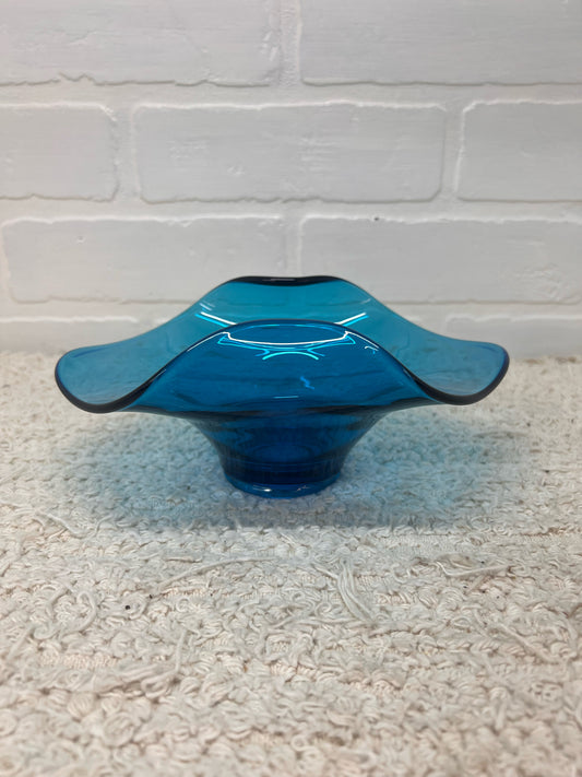 Viking Glass Blunique Blue MCM Candy Dish