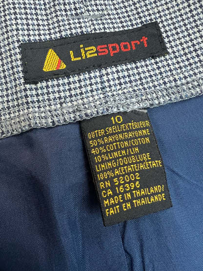 Liz Sport NWT Vintage Houndstooth Check Skirt