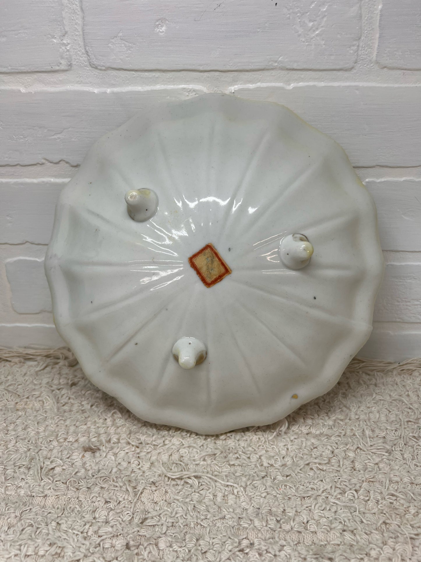 Antique Nippon China Hand-Painted Hydrangeas Footed Serving Bowl