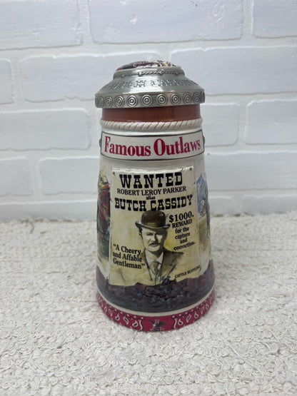 Anheuser-Busch Butch Cassidy Outlaws Collectable  Beer Stein