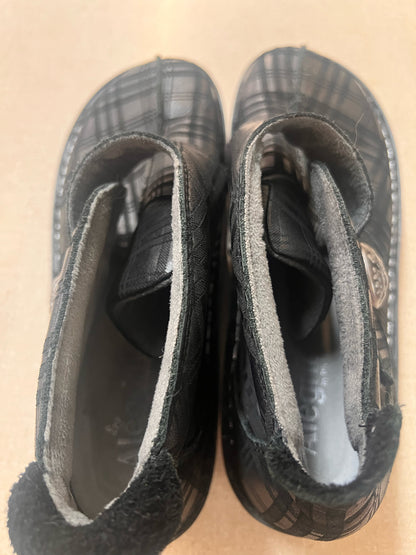 Shoe Size 42 Alegria Black & Silver Plaid Shoe/Booties