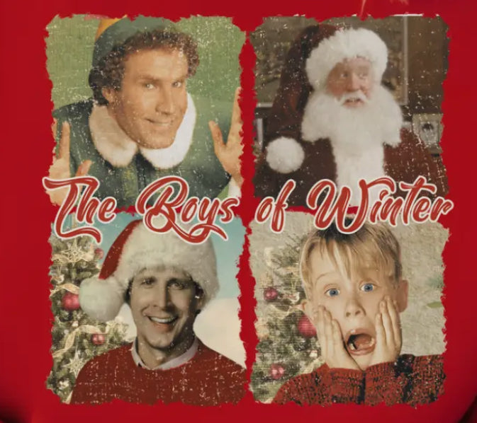 The Boys of Christmas Red Crewneck Sweatshirt