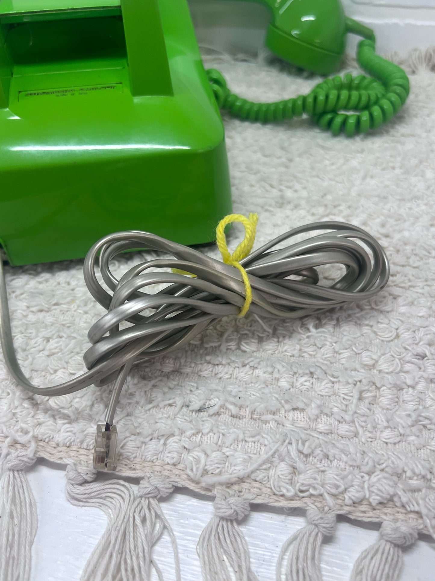 Stromberg-Carlson Lime Green 1970's Dial Corded Telephone