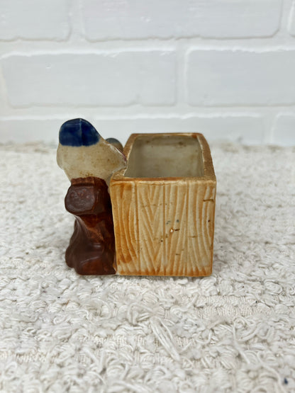 Vintage made in Japan two birds planter