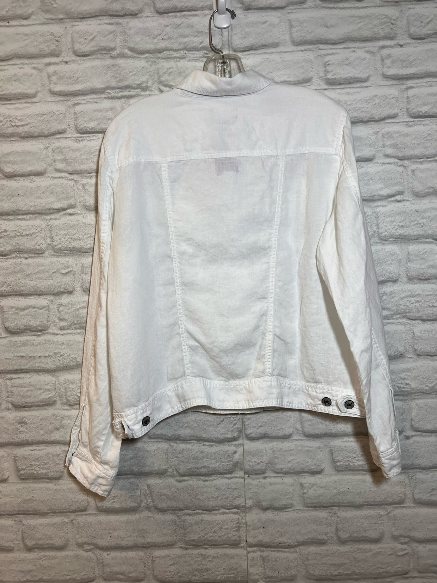Size XL Jones & Co Linen White Jacket
