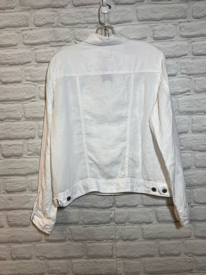 Size XL Jones & Co Linen White Jacket