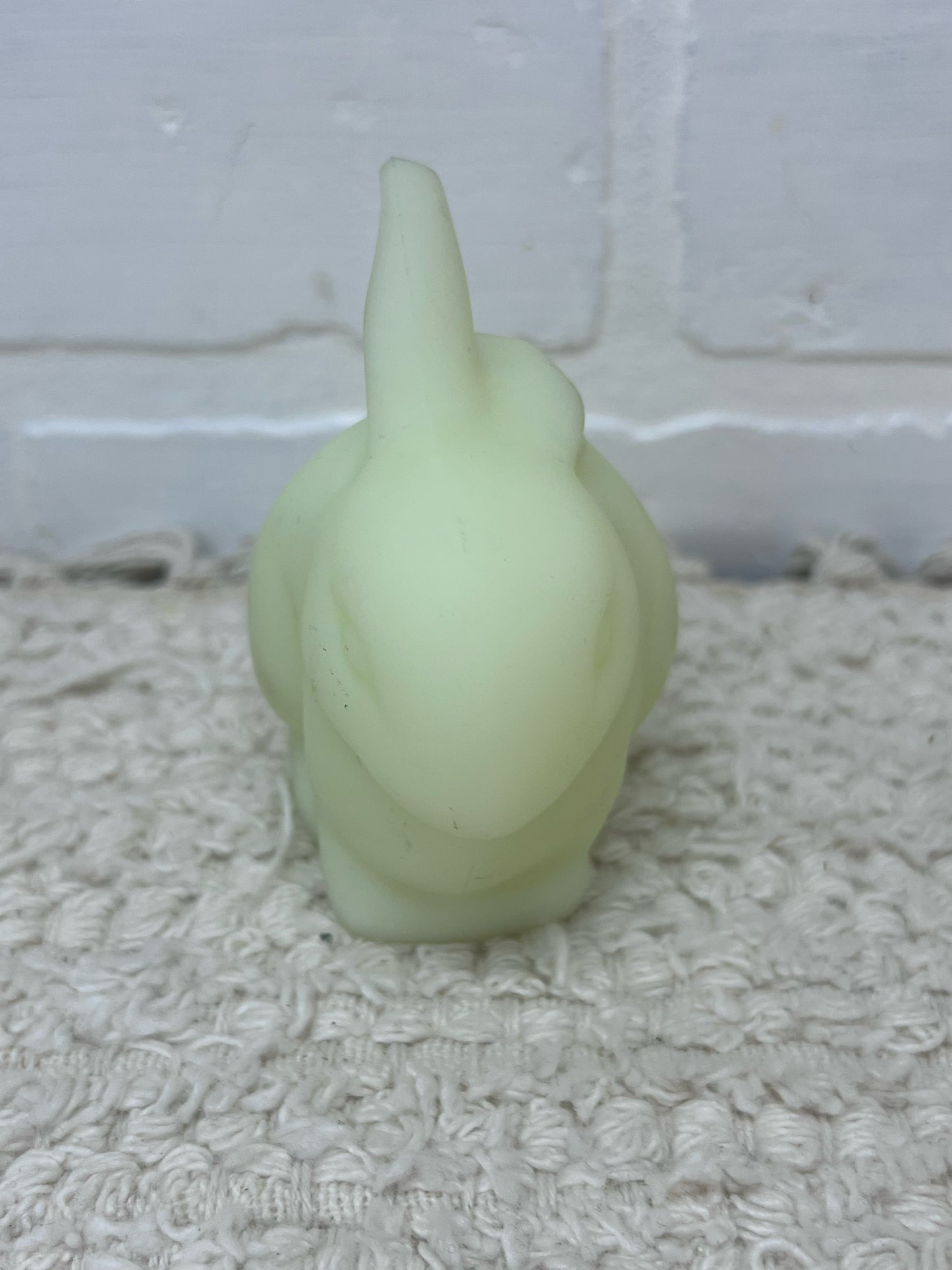 Fenton Custard Glass Bunny Figurine