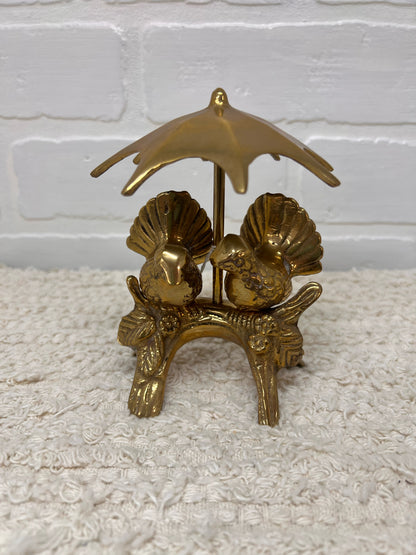 Brass Lovebirds Figurine