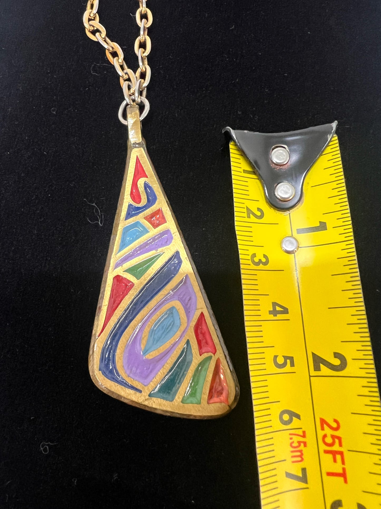 Terra Sancta Guild 1960's Abstract Pendant Necklace