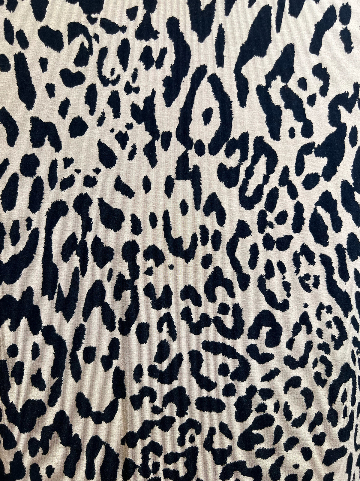 Size L Chico's Leopard Print Short Sleeved Knit Dress