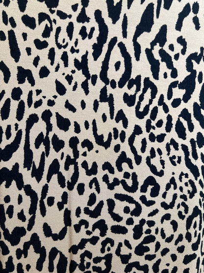 Size L Chico's Leopard Print Short Sleeved Knit Dress