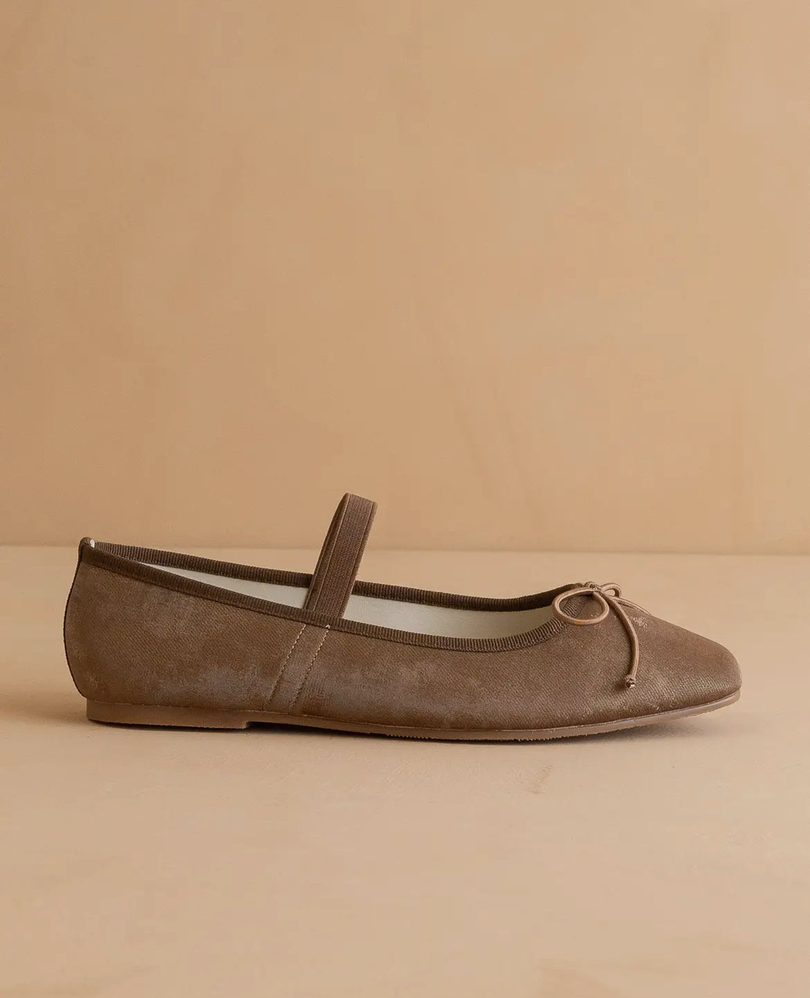 Oasis Society 'The London' Ballet Pointe Flat in Coffee