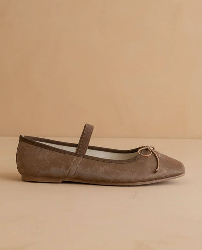 Oasis Society 'The London' Ballet Pointe Flat in Coffee