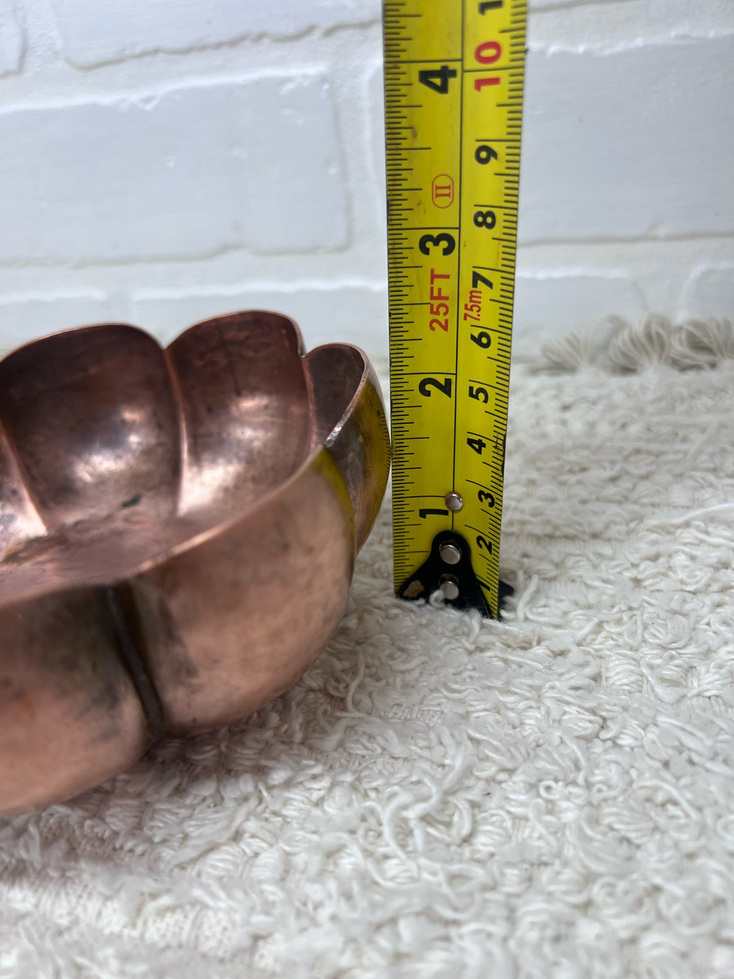 Vintage Mid-Century Hand Hammered Copper Bowl - Mexio