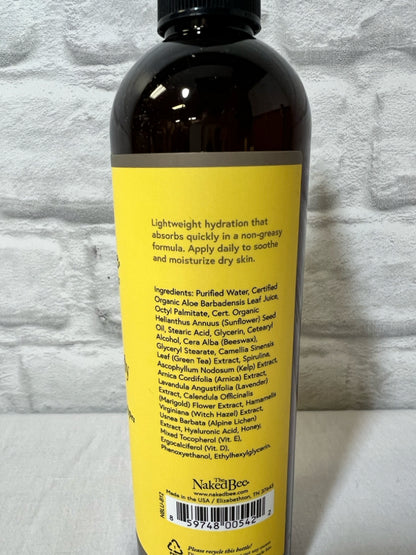 Naked Bee Unscented Lotion iun 12 oz Pump Bottle