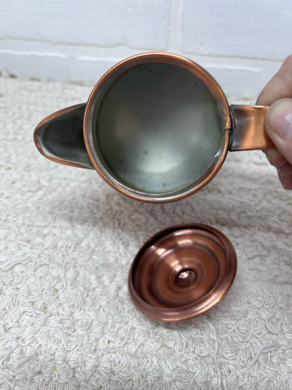 Gregorian Copper Teapot 4" Tall