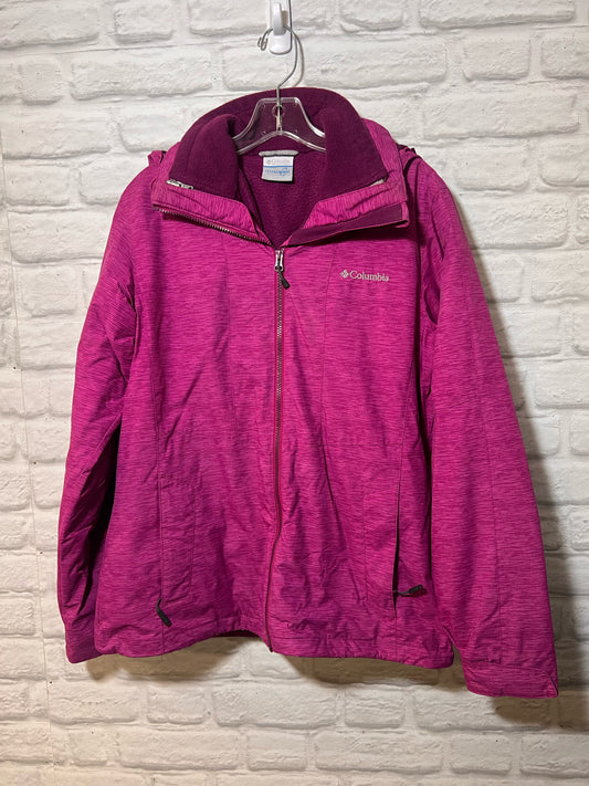 Size M Columbia Pink Interchange 3 in 1 winter jacket