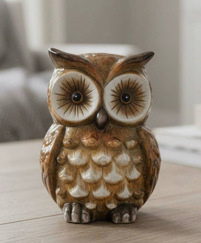 'Hoots' Resin Owl Shelf Sitter 5x4x7