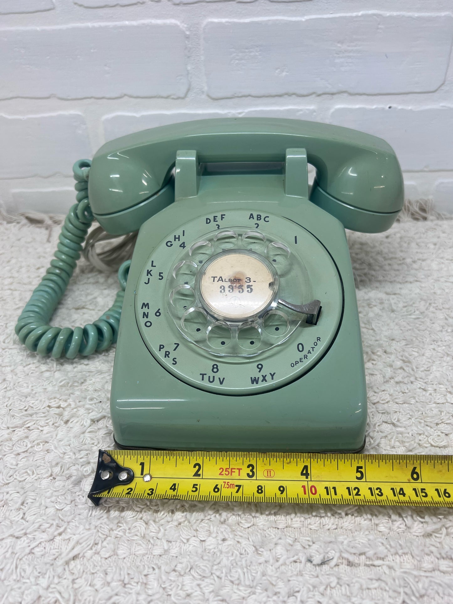 Kellogg Mint Green Rotary Telephone 1960's
