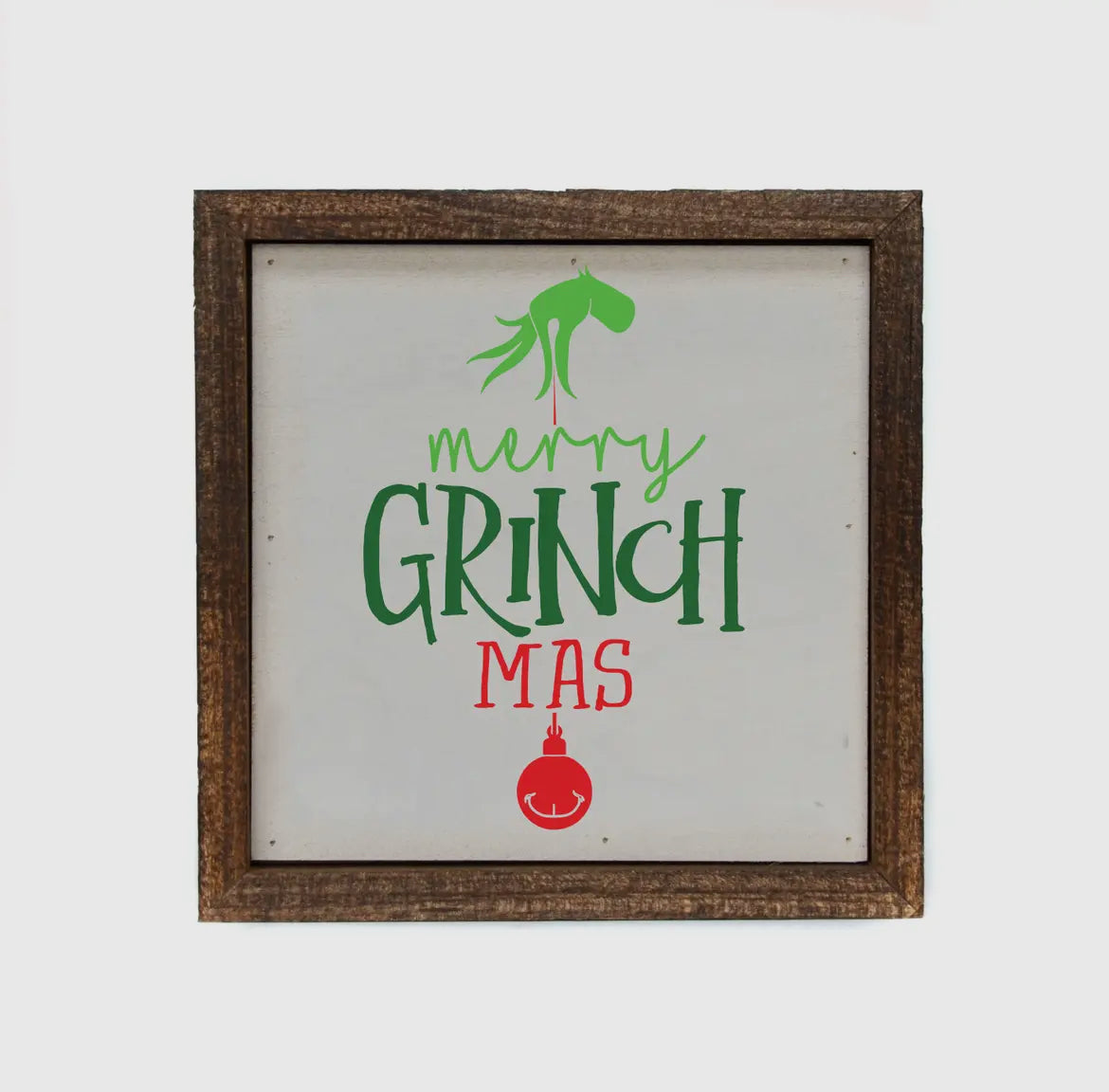 Merry Grinchmas 6 Inch Wood Box Sign