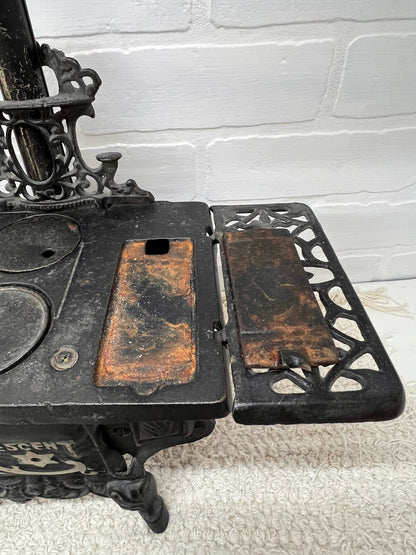 Crescent Cast Iron Mini Stove w/ Accessories