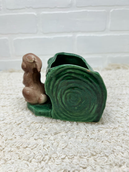 Vintage bunny planter