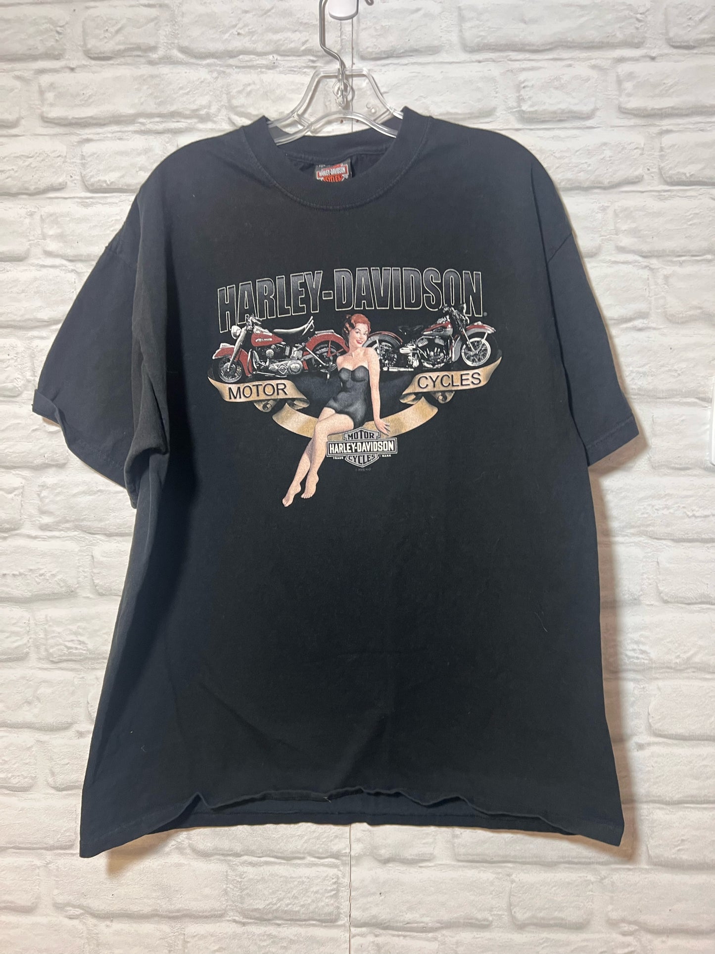 Harley-Davidson Size X-Large Black T-Shirt - Men's