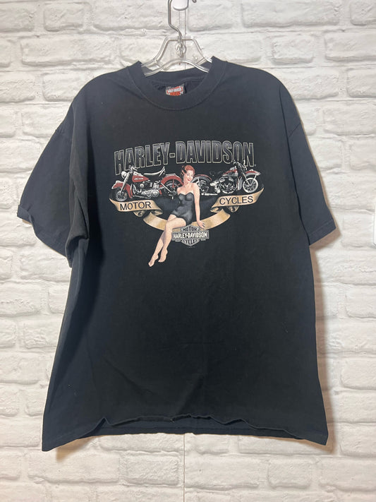 Harley-Davidson Size X-Large Black T-Shirt - Men's