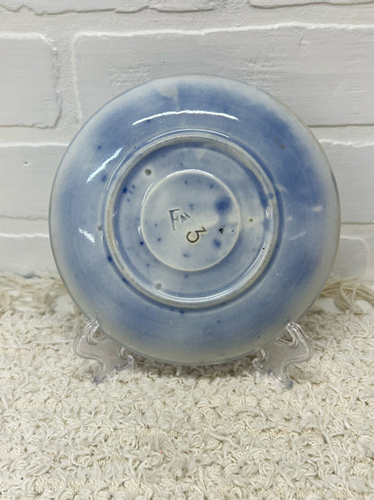 Flow Blue antique pottery plate