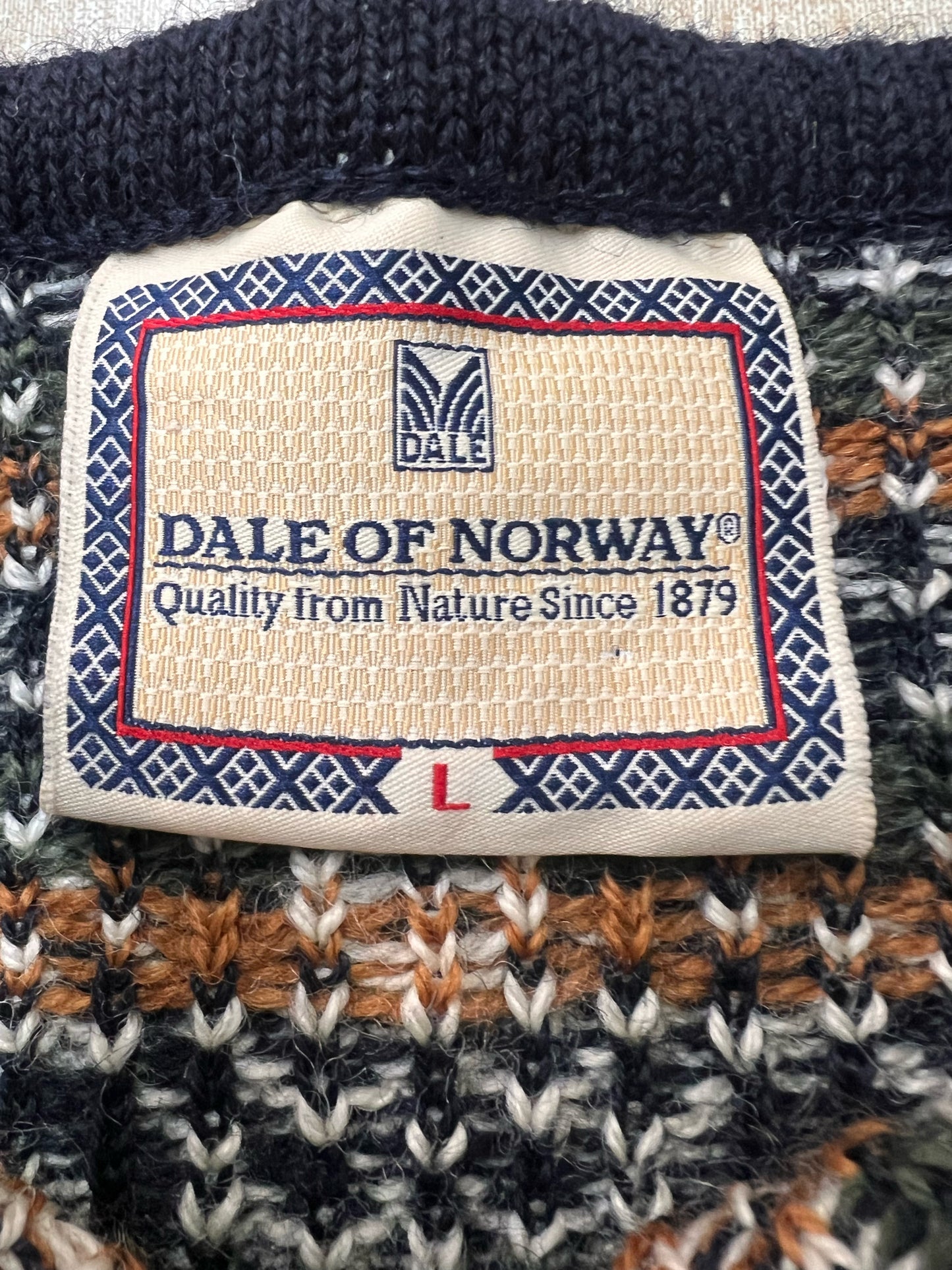 Size L Dale of Norway Norwegian Cardigan Sweater
