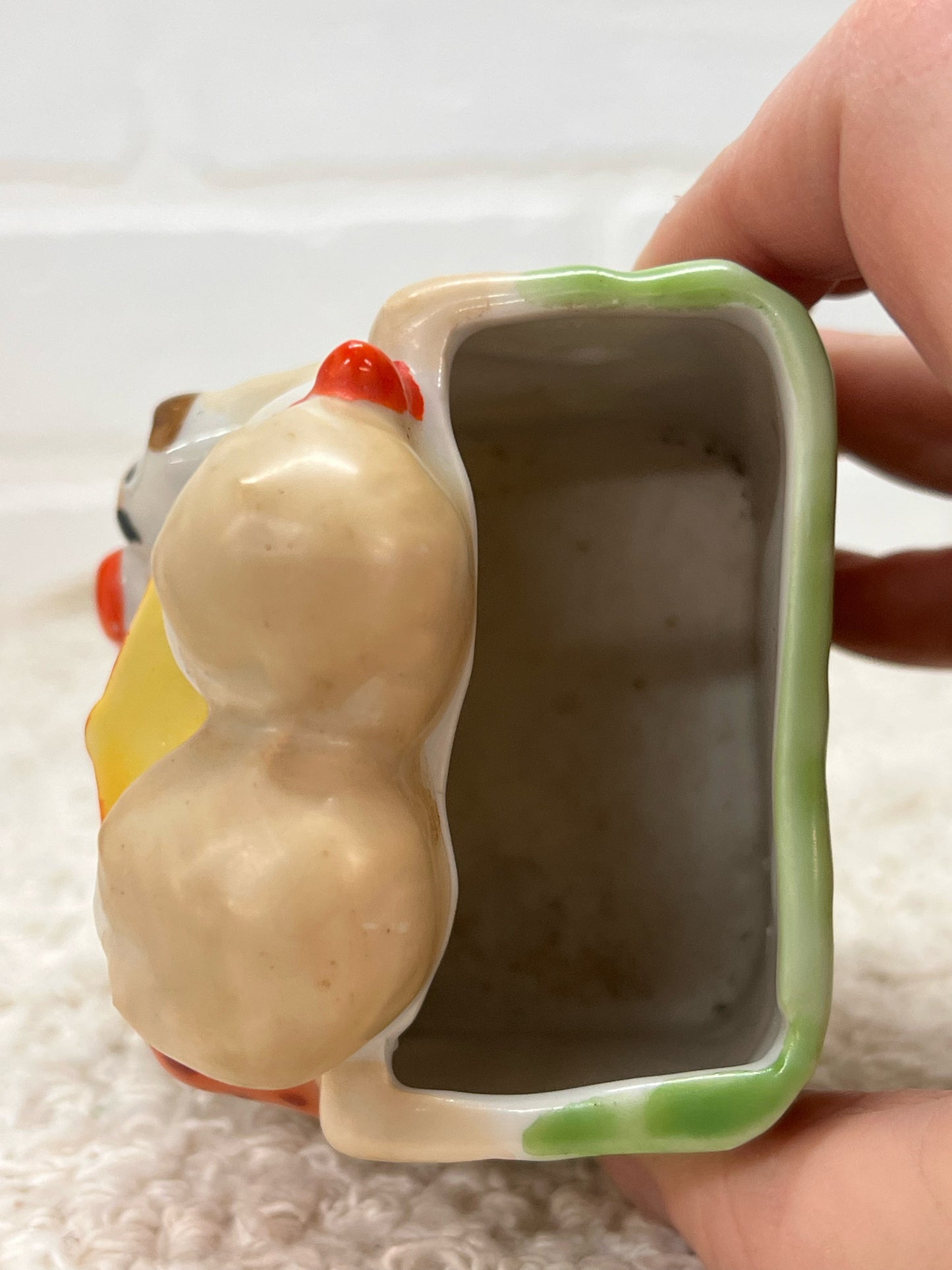 Vintage Planter Figure Two Children w/ Book & Dog