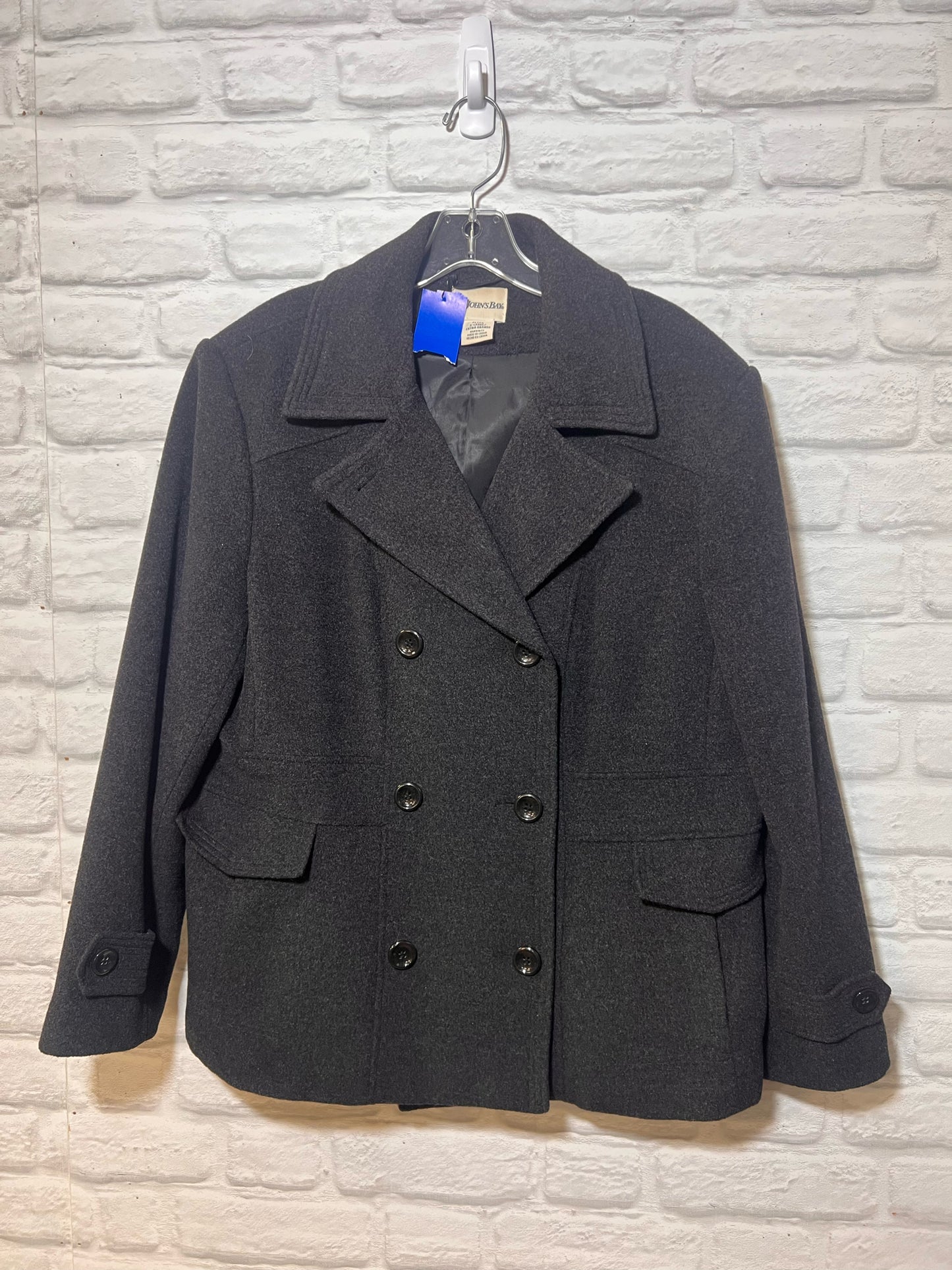 Size Petite XL St. John's Bay Wool Blend Peacoat