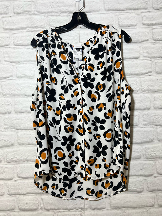 Size XL CAbi floral blouse