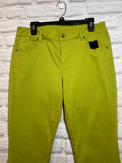 CAbi Size 10 Bright Green Jeans
